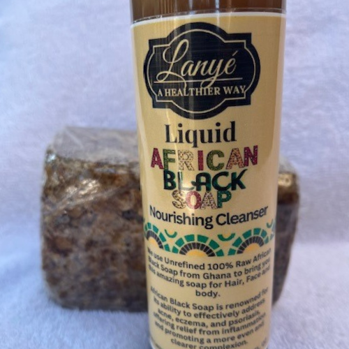 Raw African Black Soap Liquid 100%