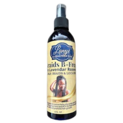 Lavender Braids and Locs Spray, Relieve Dry Itchy Scalp, Soothing Aloe Vera, Clean New Growth, Fresh Scalp, Dandruff Control, Twist Styles