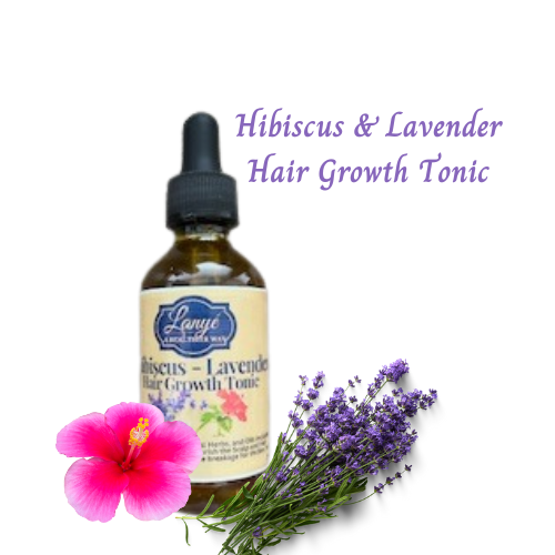 Hibiscus Lavender Hair Growth Tonic, Vegan, Neem Oil, Castor Oil, Rosemary Leaves to Promote Hair Growth, Natural, Herbal, Essential Oils, Tea Tree